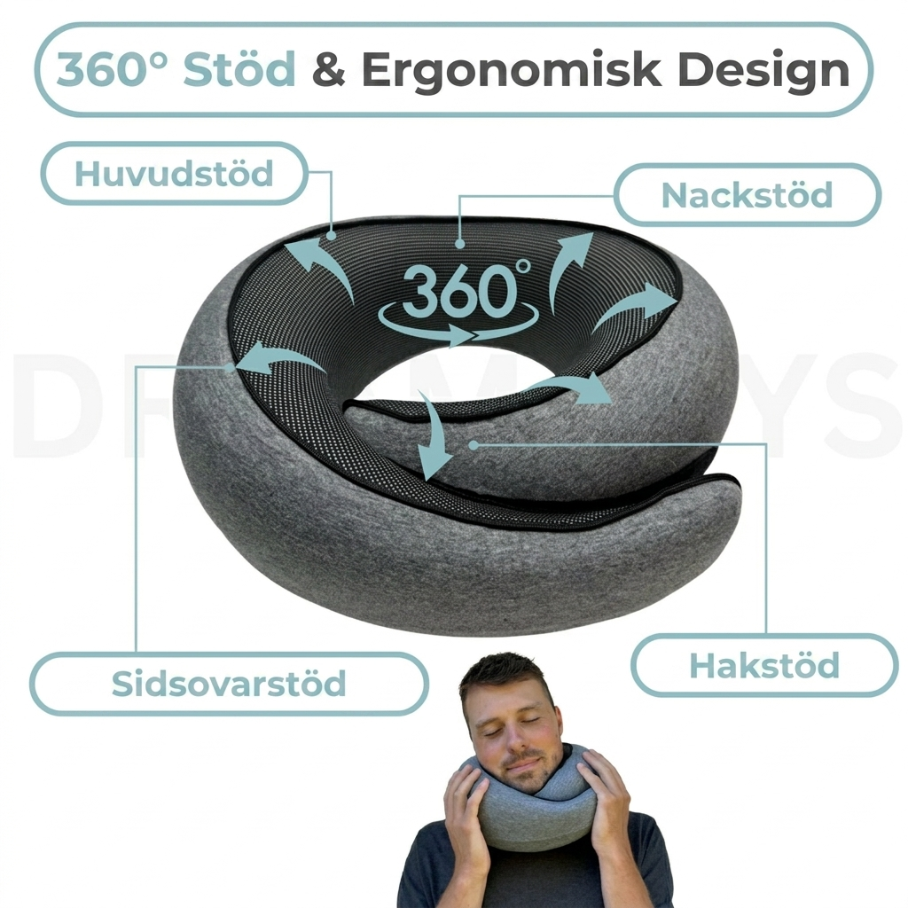 Resekudden- Res bekvämt med vår ergonomiska kudde