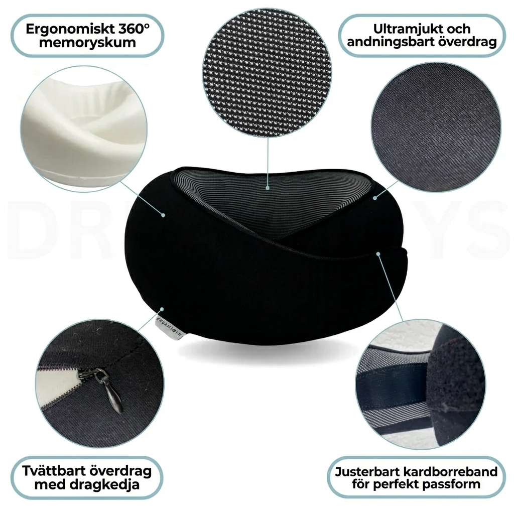 Resekudden- Res bekvämt med vår ergonomiska kudde